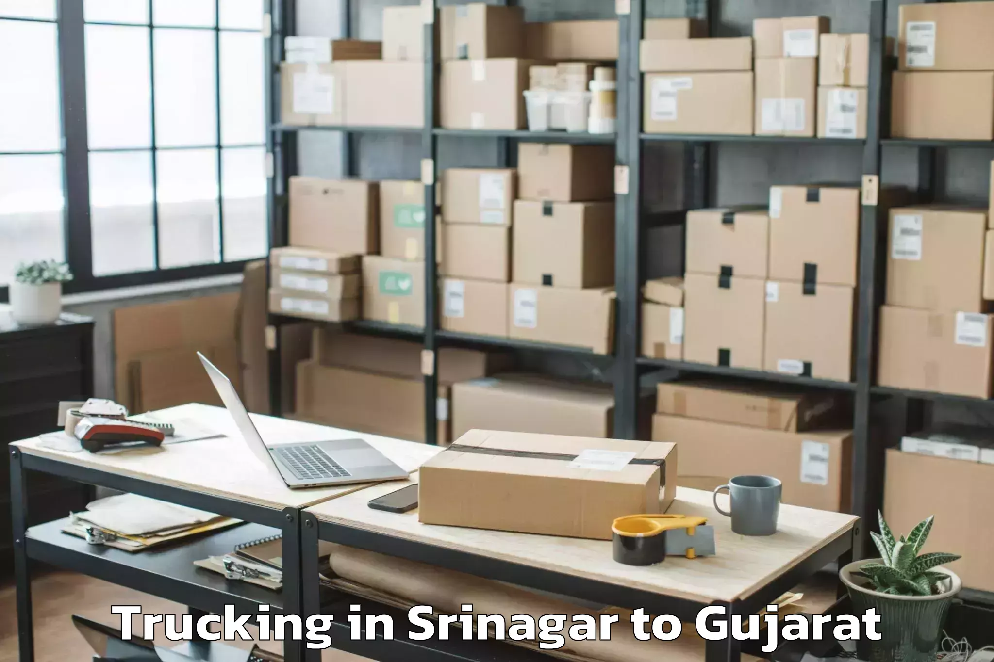 Leading Srinagar to Gujarat Vidyapith Ahmedabad Trucking Provider